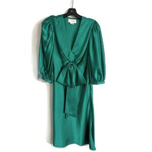 Sachin and Babi Joanna Tied Front Satin Dress